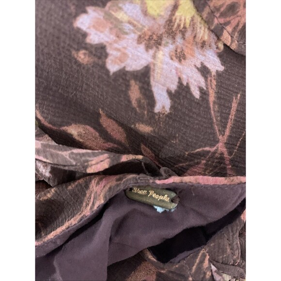 Free People Flounce Around Floral High Low Maxi Festival Whimsygoth NWOT - Picture 9 of 10